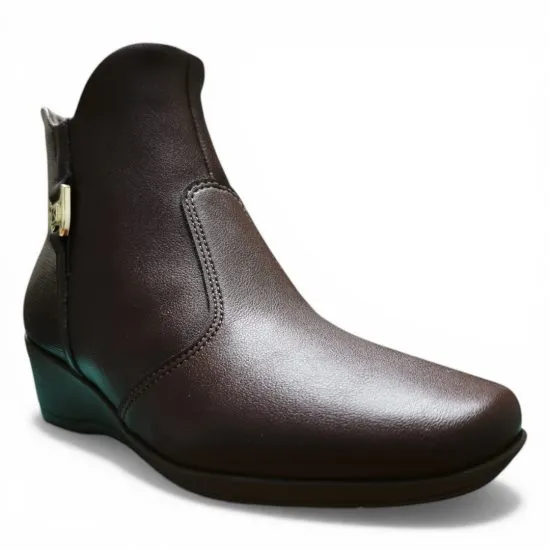 Botin Mujer Marrón Plataforma Piccadilly - Imagen 8