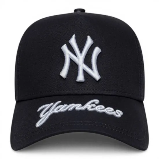 Jockey New Era 9Forty AFrame Yankees Negro Osfm Visor Hit - Imagen 3