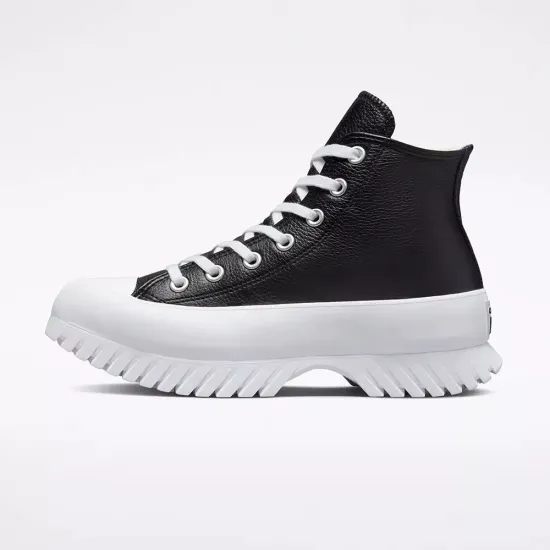 Zapatilla Mujer Chuck Taylor All Star Lugged Cuero Negro Converse - Imagen 2