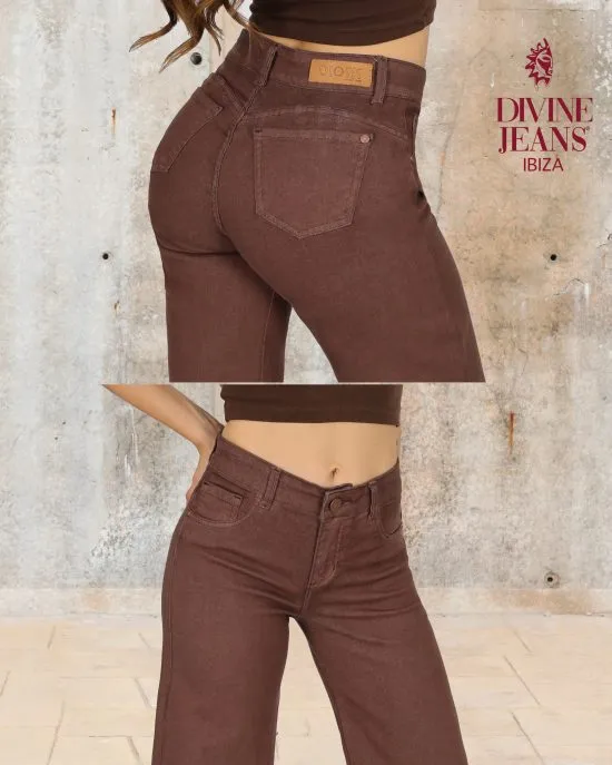 Jeans Mujer Paris Cafe Wide Leg Divine Jeas - Imagen 2