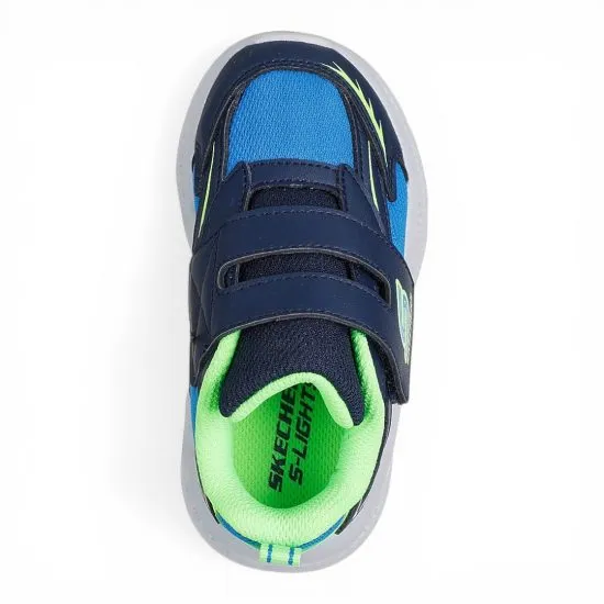 Zapatilla Kids Meteor Lights Led Glow Blue Skechers - Imagen 2