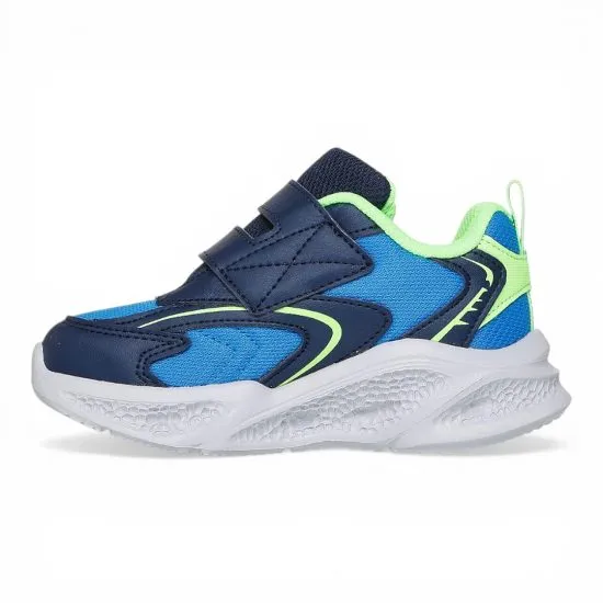 Zapatilla Kids Meteor Lights Led Glow Blue Skechers - Imagen 4