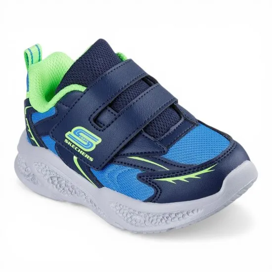 Zapatilla Kids Meteor Lights Led Glow Blue Skechers - Imagen 5