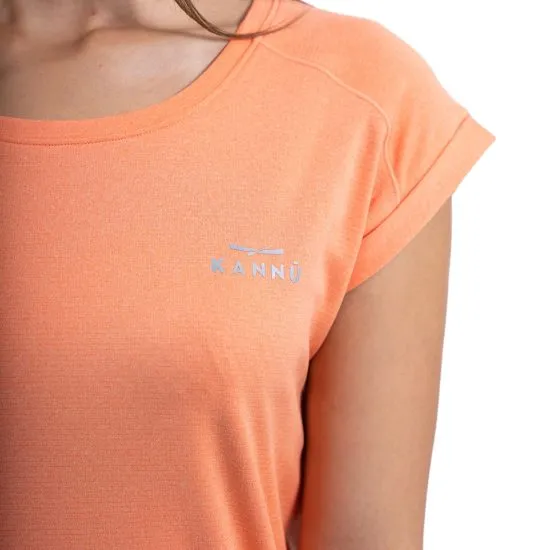 Polera Deportiva Manga Corta Mujer Naranjo Tupahue - Imagen 3