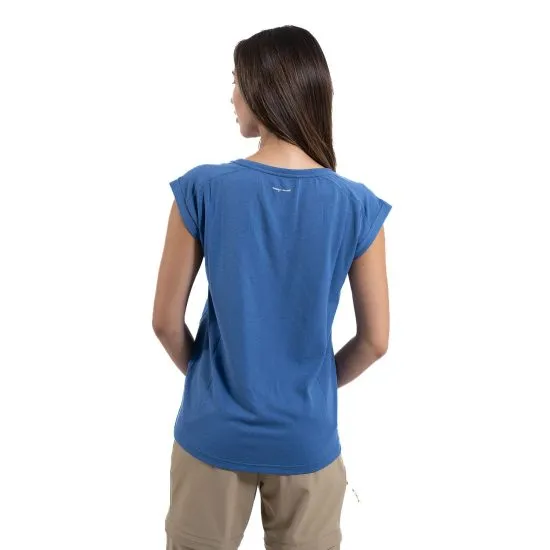 Polera Deportiva Manga Corta Mujer Celeste Tupahue - Imagen 2