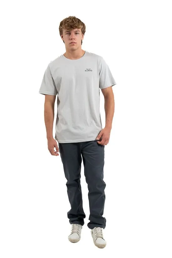 Polera Manga Corta Hombre Lifestyle Gris Kannu - Imagen 4
