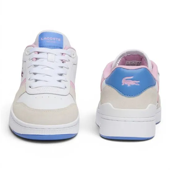 Zapatilla Mujer T-Clip Set Blanca Rosa Celeste Lacoste - Imagen 2