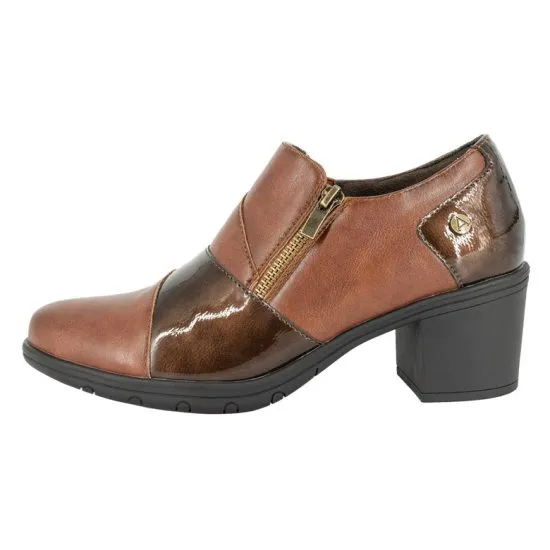 Zapato Zueco Mujer Siena Tacón Café Alquimia - Imagen 2