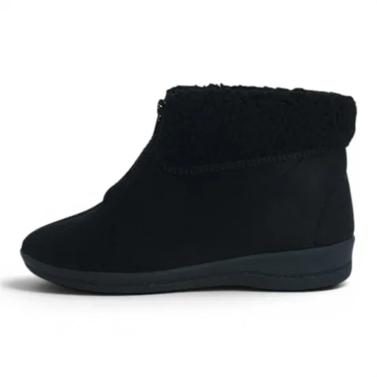 Botín Descanso Mujer Cozy Negro Passer - Imagen 3