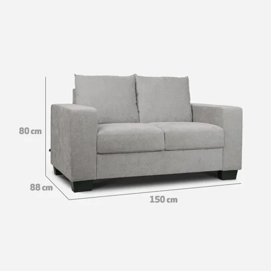 Sofa 2 Cuerpos Ontario Gris Cic - Imagen 2