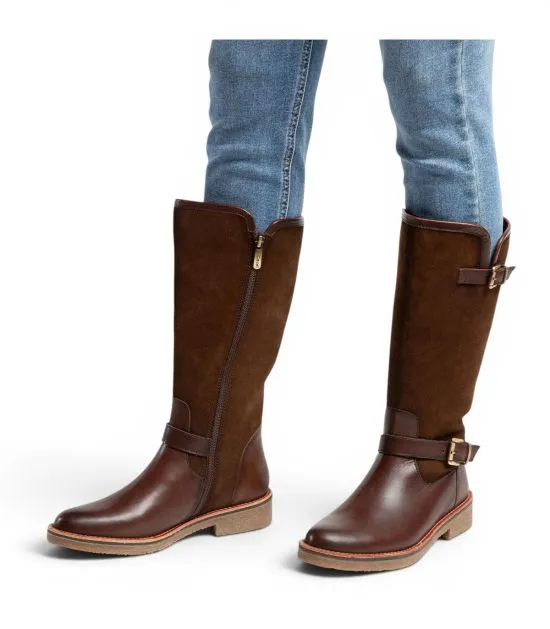 Bota  Mujer Napa Chocolate Nora Gacel - Imagen 2