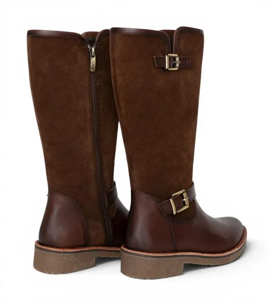 Bota  Mujer Napa Chocolate Nora Gacel - Imagen 3