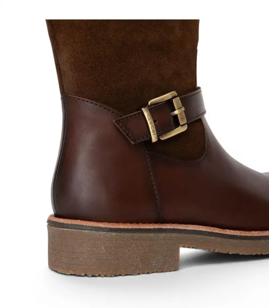 Bota  Mujer Napa Chocolate Nora Gacel - Imagen 4