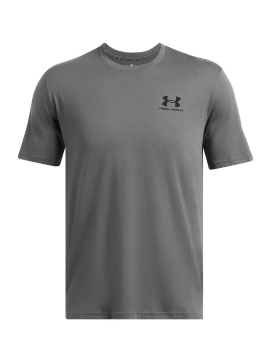 Polera Hombre Left Chest Gris Under Armour - Imagen 3