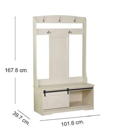 Aparador Perchero Antique White Desc5 Msa - Imagen 2