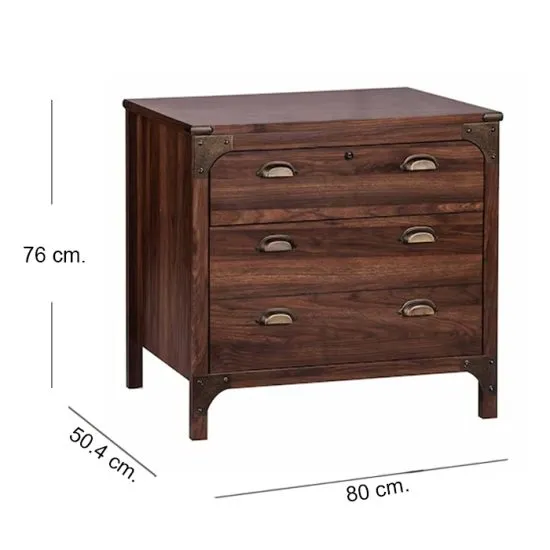 Cajonera 2 Cajones Walnut Line Msa - Imagen 9