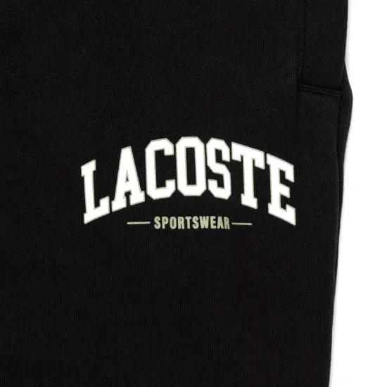 Pantalón Buzo Hombre Básico Negro Lacoste - Imagen 4