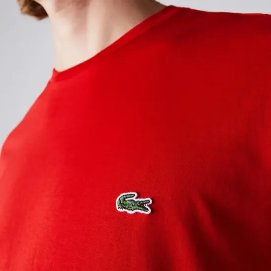 Polera Hombre Cuello Redondo Logo Roja Lacoste - Imagen 5
