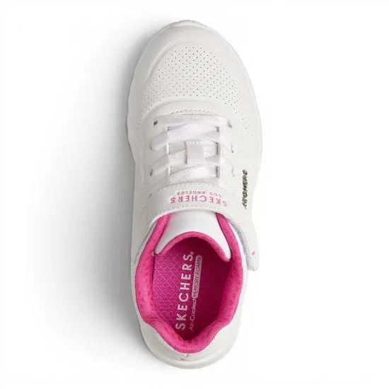 Zapatilla Niña Uno Lite Star Icon Blanca Skechers - Imagen 3