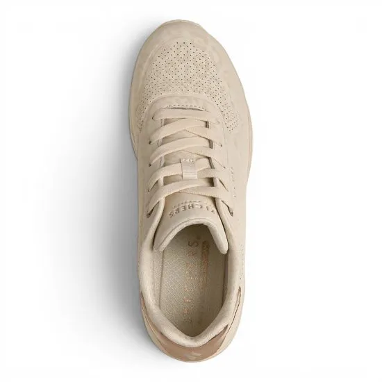 Zapatilla Mujer Uno Wedge Safari Daze Beige Skechers - Imagen 4