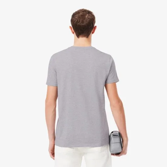 Polera Hombre Cuello Redondo Logo Gris Lacoste - Imagen 2