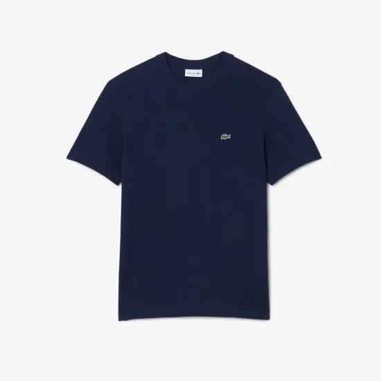 Polera Hombre Cuello Redondo Logo Azul Marino Lacoste - Imagen 4