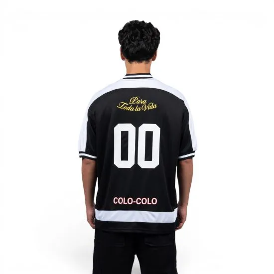 Polera Hombre Negra Colo Colo Urbano - Imagen 2