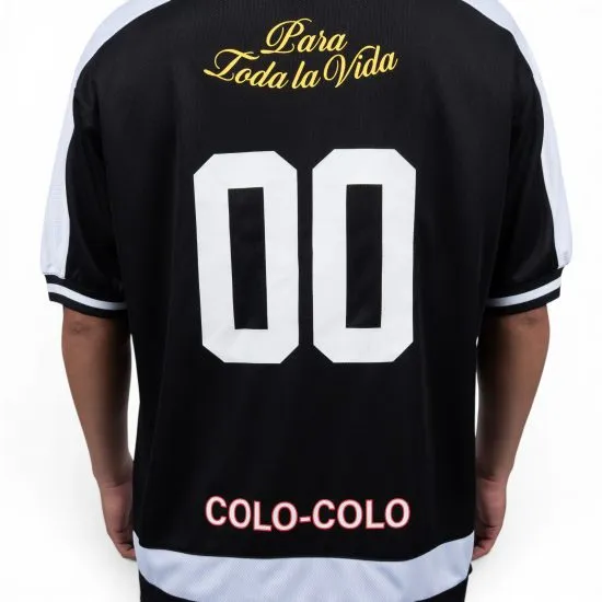 Polera Hombre Negra Colo Colo Urbano - Imagen 3