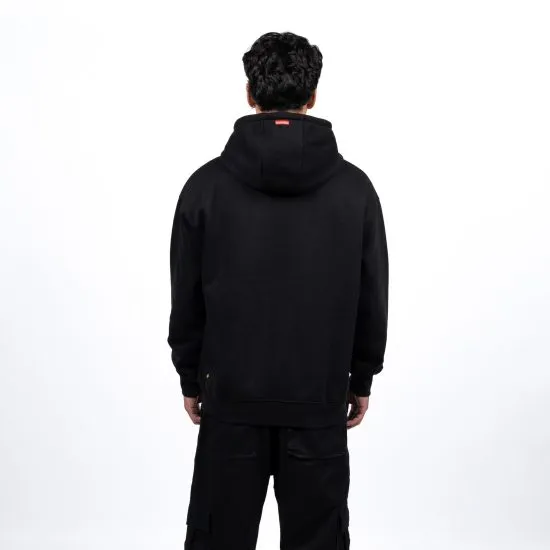 Polerón Hombre Capucha Negro Escudo Classic Colo Colo - Imagen 2