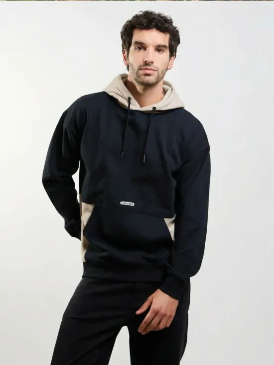 Poleron Hombre Canguro Static Negro Volcom - Imagen 2