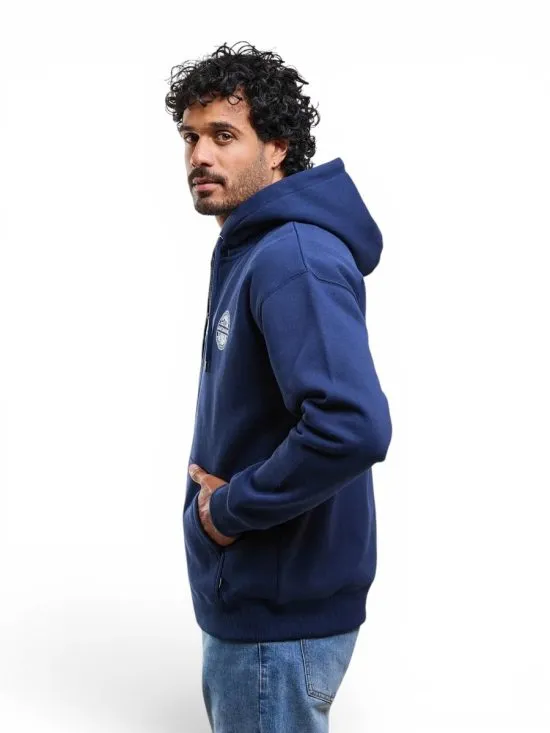 Poleron Hombre Fullzipper Quality Navy Maui - Imagen 2