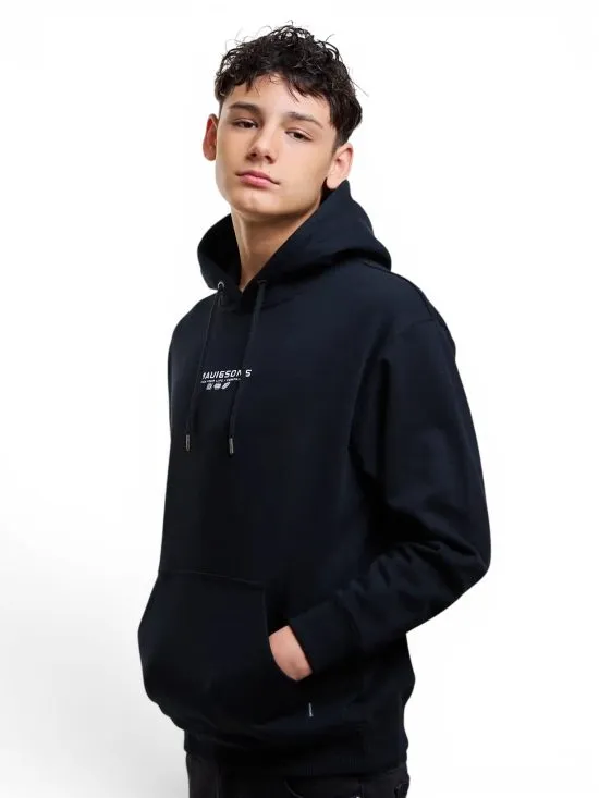 Poleron Juvenil Canguro Ride Your Life Negro Maui - Imagen 5