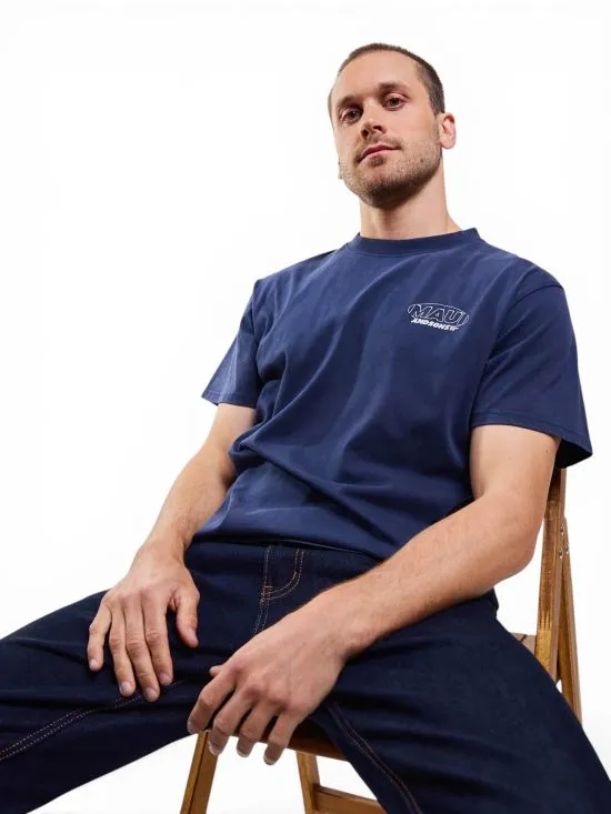 Polera Hombre Oversize Surfing Vibes Azul Maui - Imagen 4