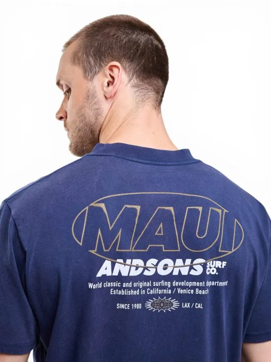 Polera Hombre Oversize Surfing Vibes Azul Maui - Imagen 5