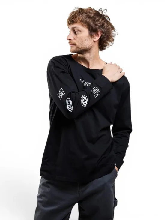 Polera Hombre Manga Larga Barding Negro Maui - Imagen 4