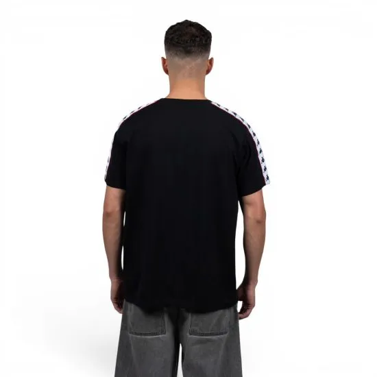 Polera Hombre Black Banda White Kappa - Imagen 2