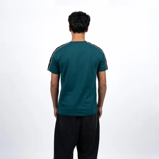 Polera Hombre Verde Logo Front White Kappa - Imagen 2