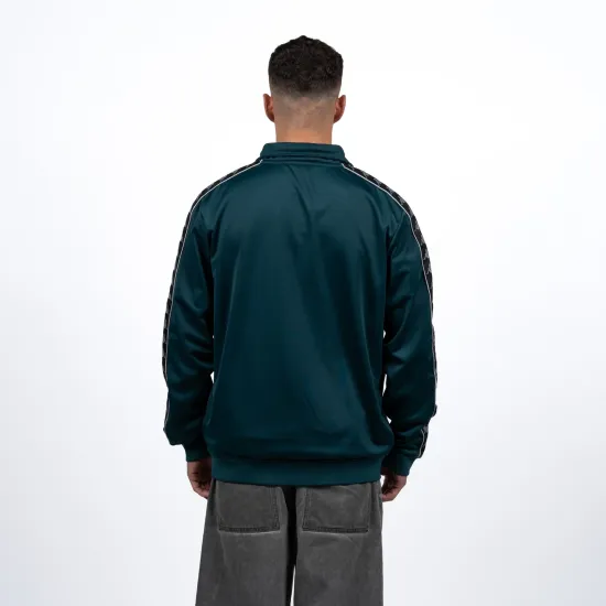 Polerón Hombre Kappa Full Zipper Verde Banda - Imagen 2