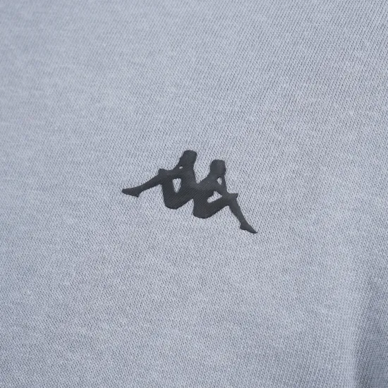 Polerón Kappa Full Zipper Grey Banda Black - Imagen 2