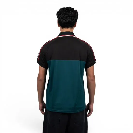 Polera Kappa Men Authentic Green Black Gold Red - Imagen 2