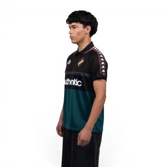 Polera Kappa Men Authentic Green Black Gold Red - Imagen 3