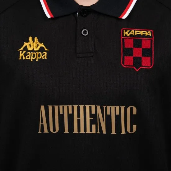 Polera Kappa Men Authentic Black Gold Red - Imagen 3