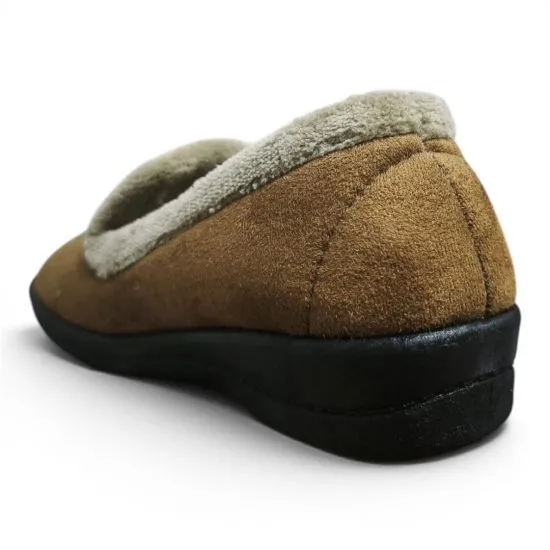 Zapato Descanso Mujer Forrado Chiporro Caramelo Passer - Imagen 6