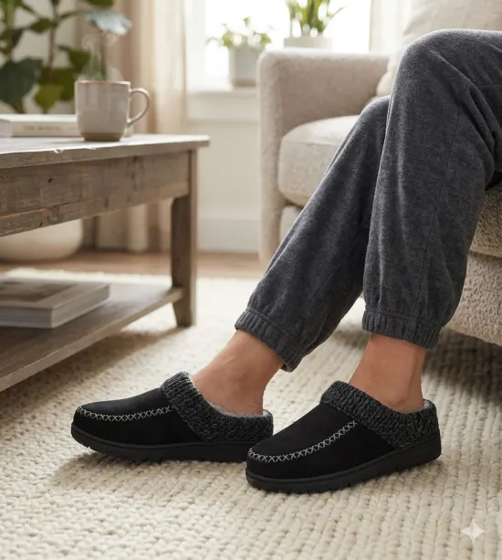 Pantufla Mujer Aurora Negro Abrigada Passer - Imagen 5