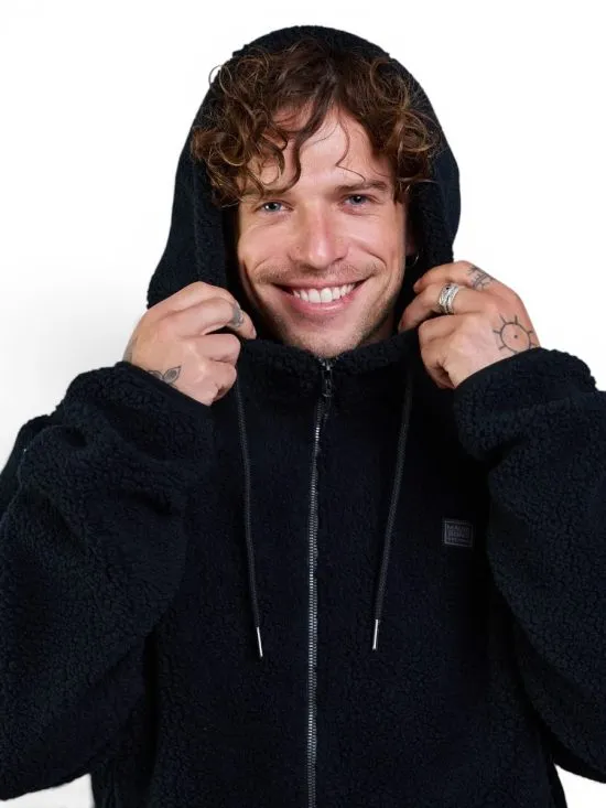 Poleron Hombre Bonded Space Negro Maui - Imagen 3