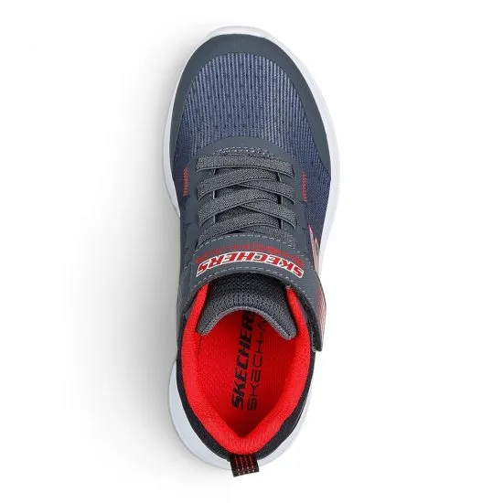 Zapatilla Kids Microspec Max Advance Squad Gris Skechers - Imagen 2