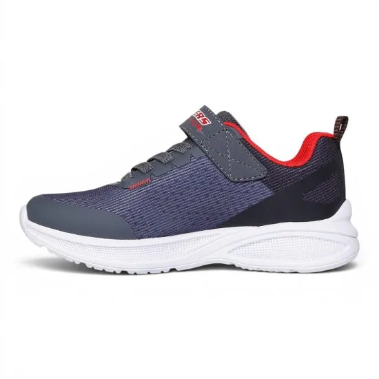 Zapatilla Kids Microspec Max Advance Squad Gris Skechers - Imagen 5