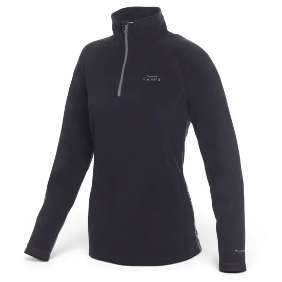 Polar Valle De La Luna Half Zipper Mujer Negro Kannu - Imagen 4