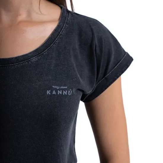 Polera Manga Corta Mujer Mini Logo Negro Kannu - Imagen 3