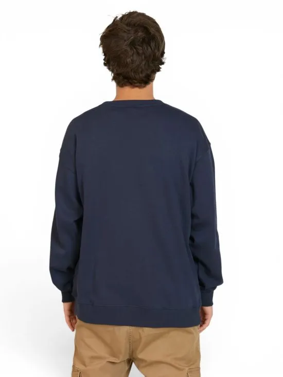 Poleron Hombre Crew Stamped Navy Rusty - Imagen 2